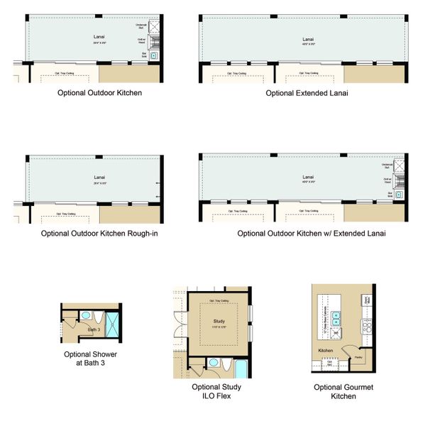 2D floor plan layout of this home in Skye Ranch Community Group Page, Sarasota, FL (Image 7).