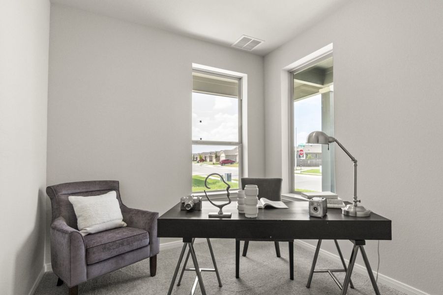 Furnished interior view inside a new home in Blanco Vista, San Marcos (Image 28).