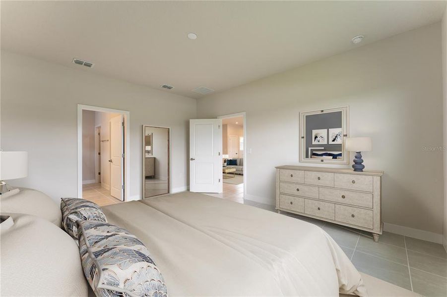 Furnished interior view inside a new home in The Palms at Venetian Bay, New Smyrna Beach (Image 7). Furnished interior view inside a new home in The Palms at Venetian Bay, New Smyrna Beach (Image 7).