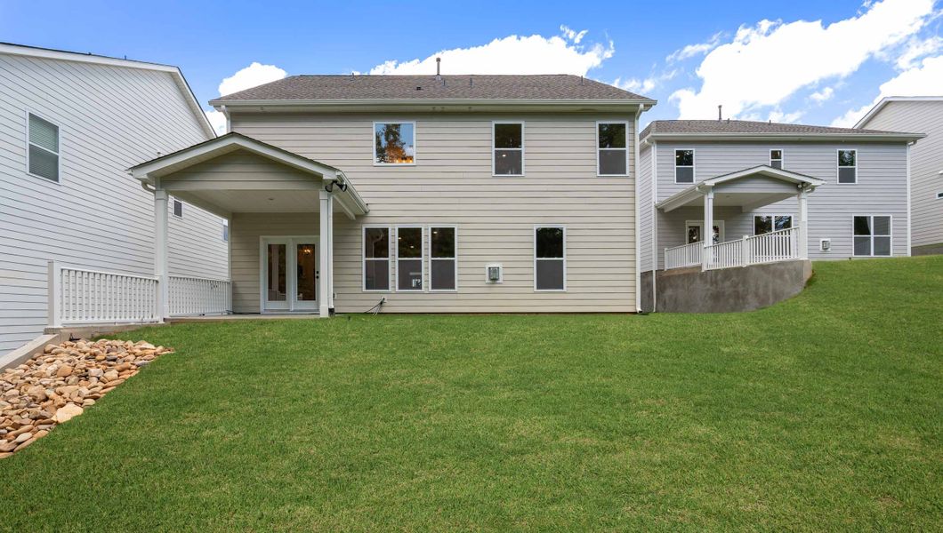 Exterior details and patio area of a home in Cottonwood Ridge, Piedmont (Image 3). Exterior details and patio area of a home in Cottonwood Ridge, Piedmont (Image 3).