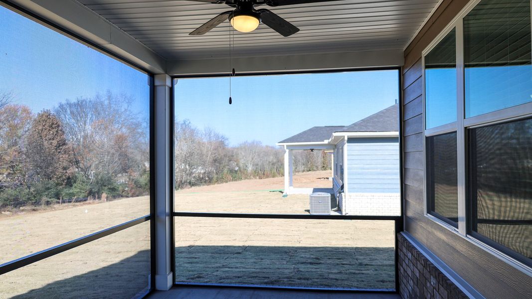 Exterior details and patio area of a home in Nexus South, Gallatin (Image 27).