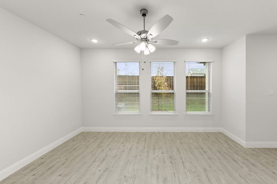 Front exterior of a new home in Sereno Oaks at Buckner Terrace, Dallas, TX, highlighting curb appeal (Image 12).