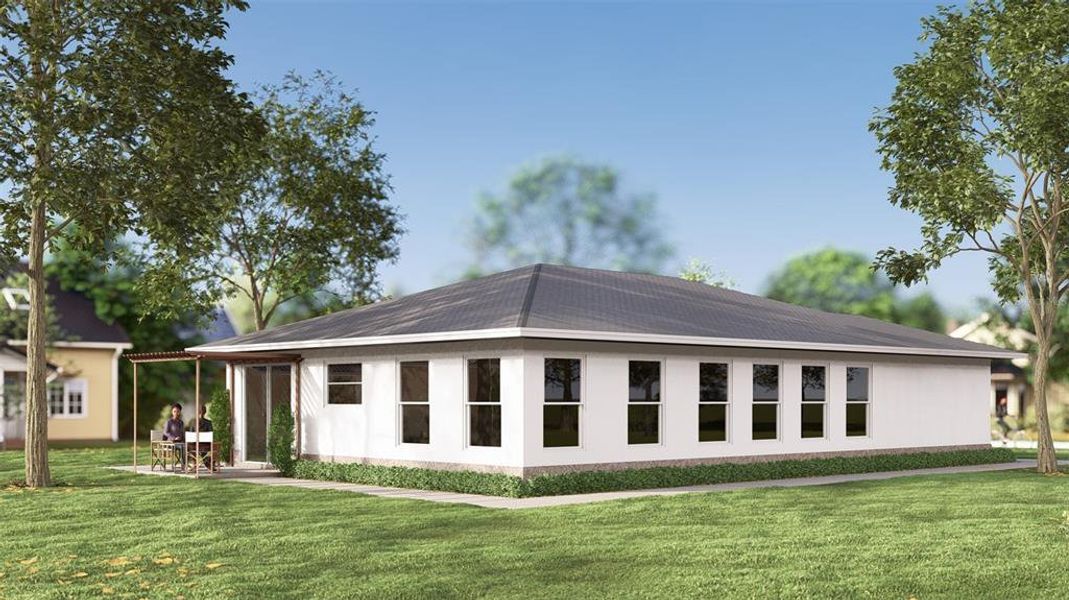 Exterior details and patio area of a home in , Lakeland (Image 3).