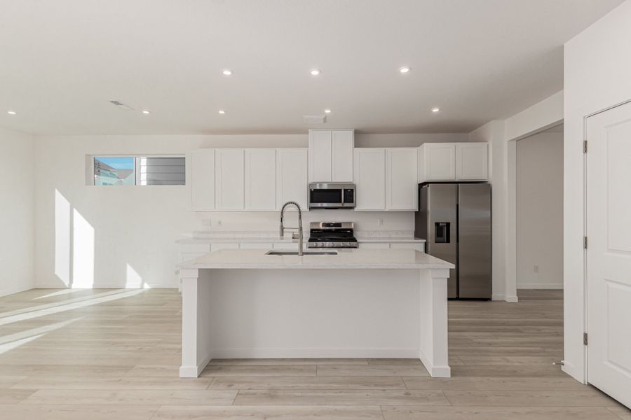 Furnished interior view inside a new home in Parkside at Victory Ridge, Colorado Springs (Image 4).