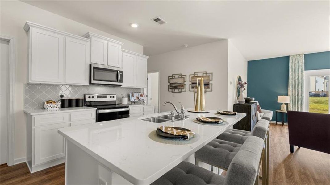 Furnished interior view inside a new home in Shoal Creek, Hampton (Image 5). Furnished interior view inside a new home in Shoal Creek, Hampton (Image 5).