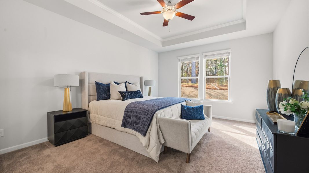 Representative furnished interior of a home built from the Lassiter by DRB Homes in Bellerose, Gibsonville (Image 11).