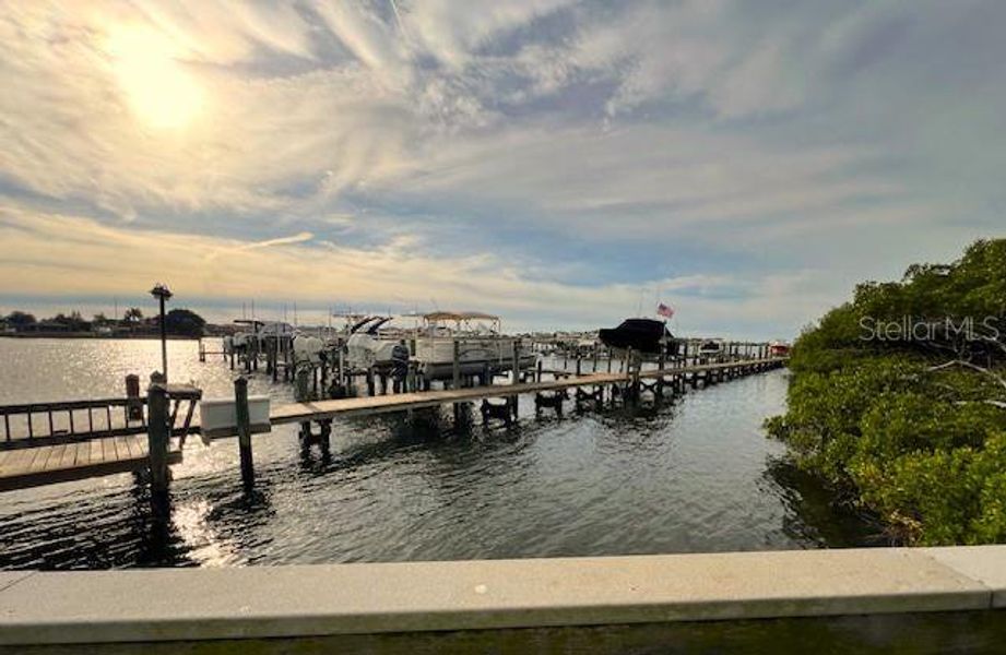 Marina on Bal Harbour direct access to Tampa Bay.