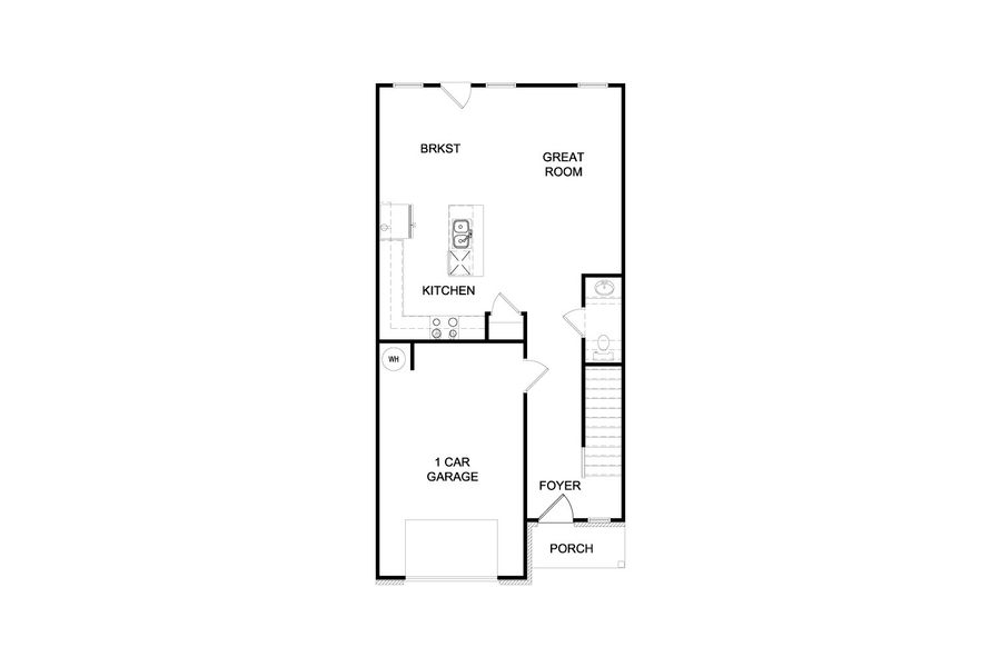 2D floor plan layout of this home in Avery Landing, McDonough, GA (Image 3).