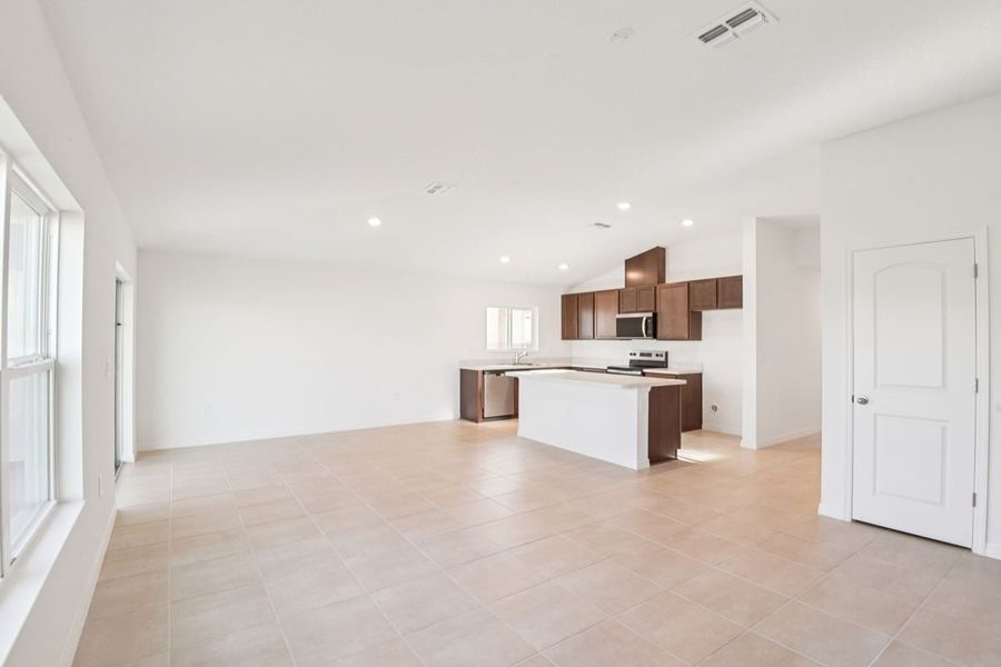 Furnished interior view inside a new home in The Preserve at Legends Pointe II, Hudson (Image 4).