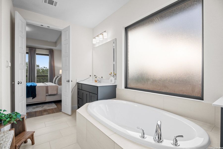 Furnished interior view inside a new home in Ladera, San Antonio (Image 38). Furnished interior view inside a new home in Ladera, San Antonio (Image 38).