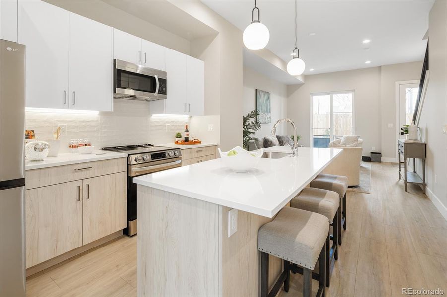 Furnished interior view inside a new home in , Denver (Image 6).