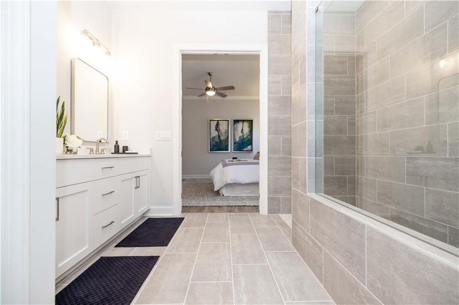 Furnished interior view inside a new home in Promenade at Sawnee Village, Cumming (Image 43).