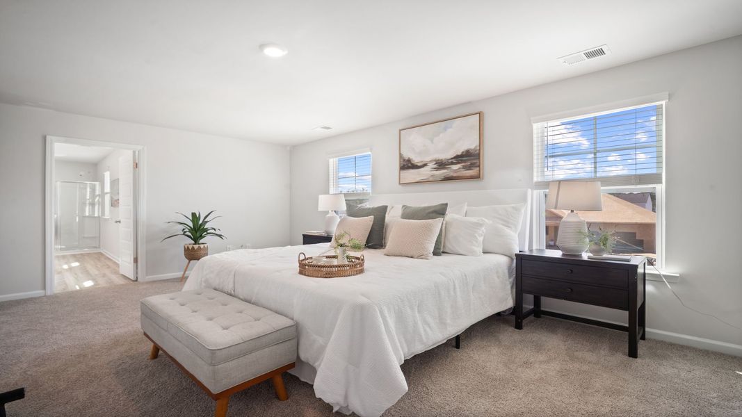 Furnished interior view inside a new home in The Retreat at East Argent, Ridgeland (Image 18). Furnished interior view inside a new home in The Retreat at East Argent, Ridgeland (Image 18).