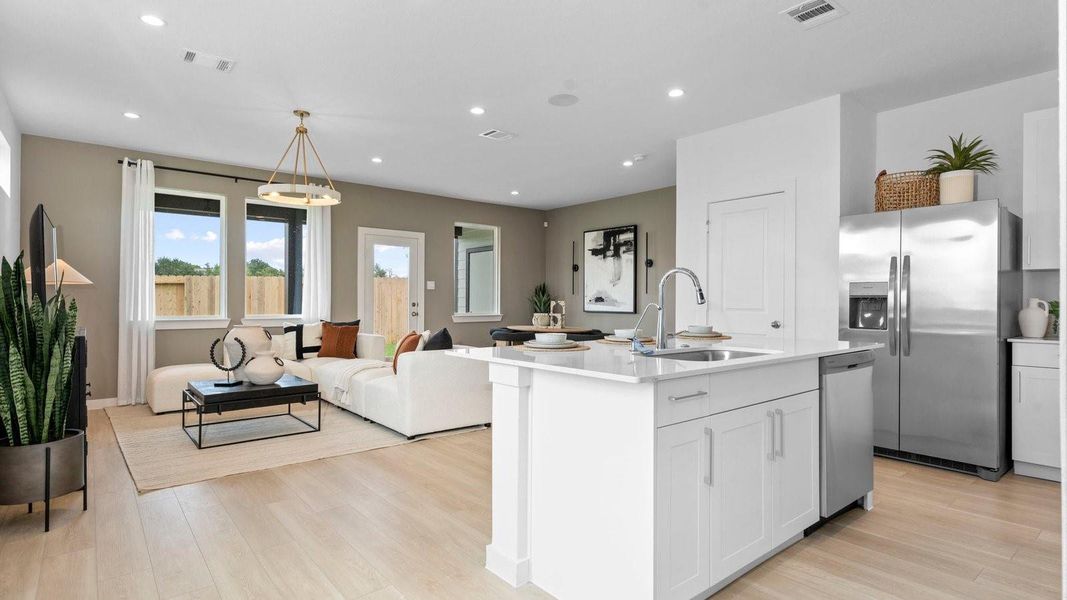 Elevations, exterior/ interior colors, options, available upgrades that require an additional charge, and standard features will vary in each community and subject change without notice. Call for details.