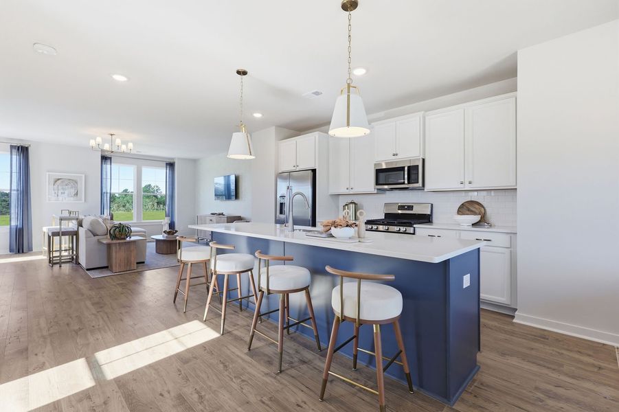 Kitchen and Family Room