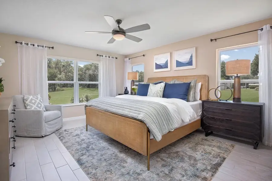 Representative furnished interior of a home built from the 2178 by KB Home in Cedar Crossings III, Haines City (Image 7). Representative furnished interior of a home built from the 2178 by KB Home in Cedar Crossings III, Haines City (Image 7).