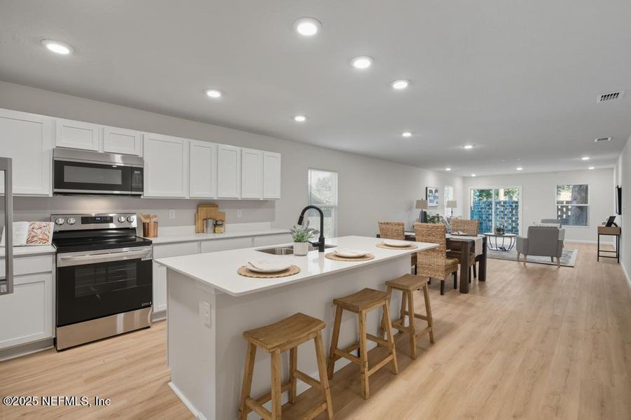 Furnished interior view inside a new home in , Jacksonville (Image 13). Furnished interior view inside a new home in , Jacksonville (Image 13).