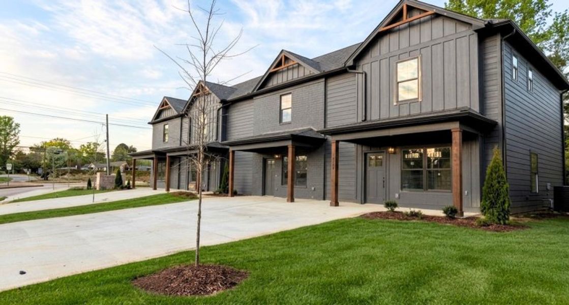 Front exterior of a new home in The Nassau, Chattanooga, TN, highlighting curb appeal (Image 26).