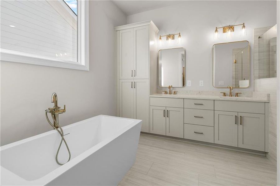 Furnished interior view inside a new home in Promenade at Sawnee Village, Cumming (Image 6).