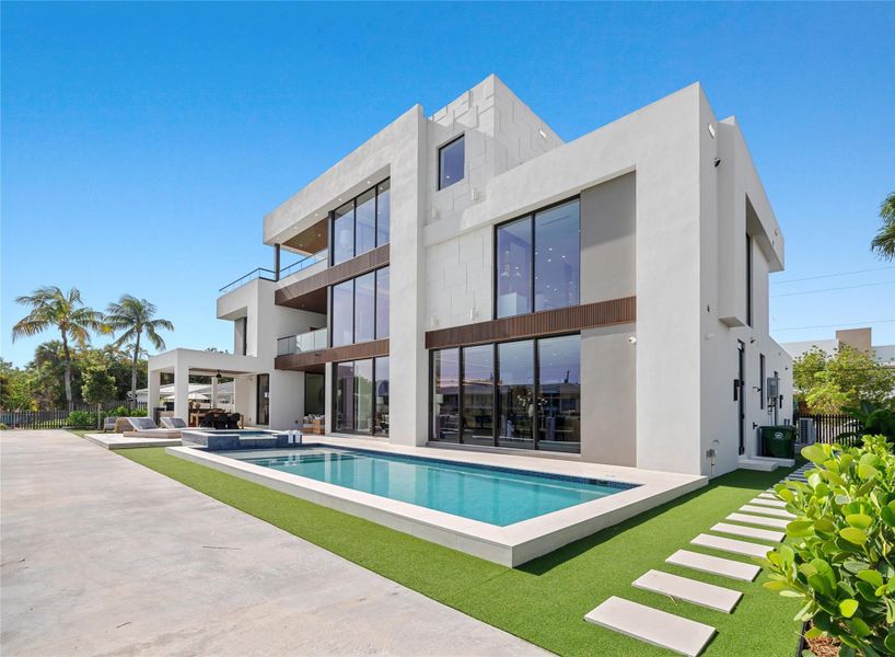 Front exterior of a new home in , Fort Lauderdale, FL, highlighting curb appeal (Image 23). Front exterior of a new home in , Fort Lauderdale, FL, highlighting curb appeal (Image 23).