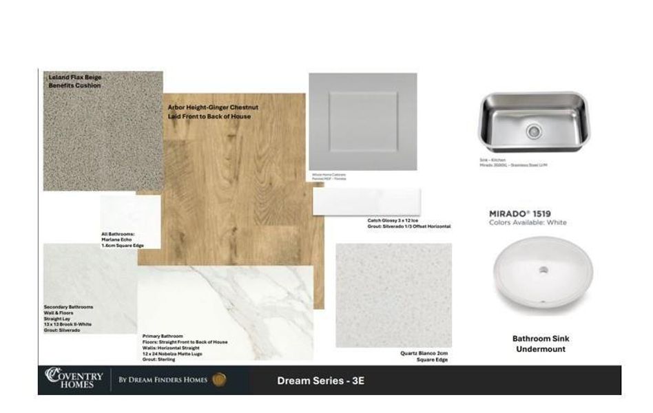 Sample of building materials used in homes in Laurel Landing, Alvin (Image 5).
