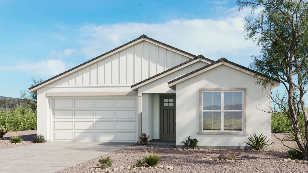 Representative exterior photo of a completed home built from the Caliber by Taylor Morrison in Saddleback, Peoria, AZ (Image 3). Representative exterior photo of a completed home built from the Caliber by Taylor Morrison in Saddleback, Peoria, AZ (Image 3).