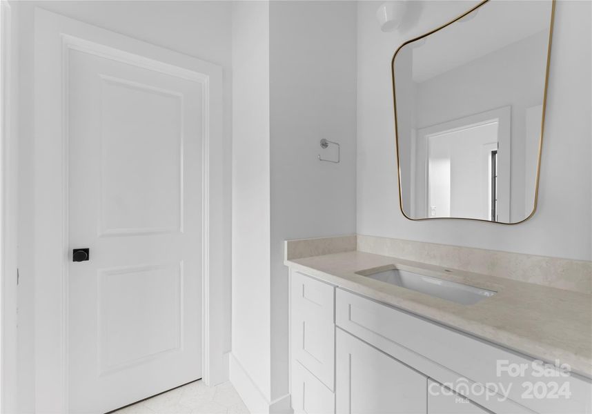 Secondary Vanity - Elevated Fixture