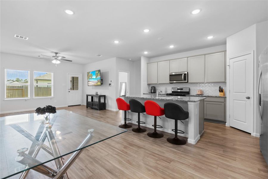Furnished interior view inside a new home in Lakes at Black Oak, Magnolia (Image 17).