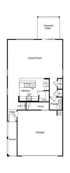 2D floor plan layout of this home in Mirador Point, Tucson, AZ (Image 2).