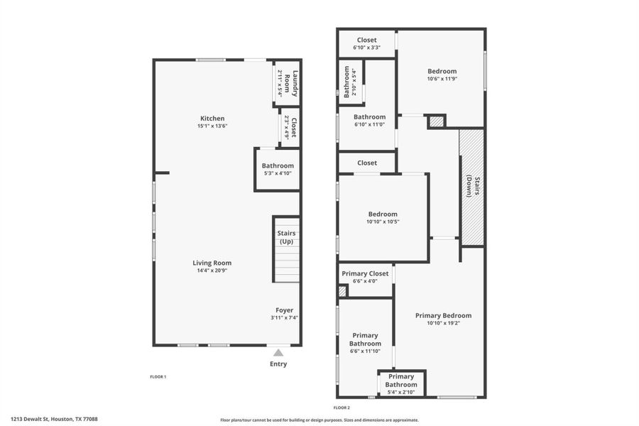 2D floor plan layout of this home in , Houston, TX (Image 3). 2D floor plan layout of this home in , Houston, TX (Image 3).