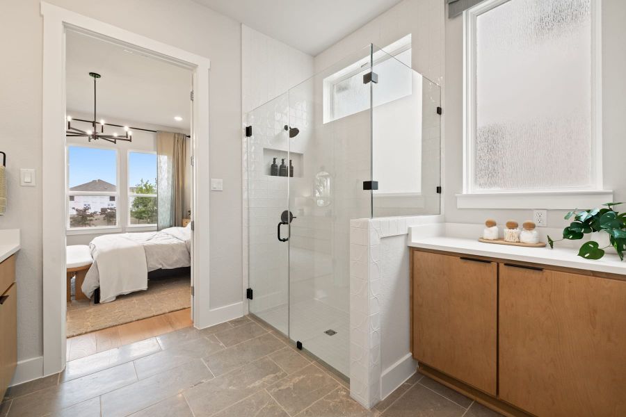Furnished interior view inside a new home in Heritage, Dripping Springs (Image 31).
