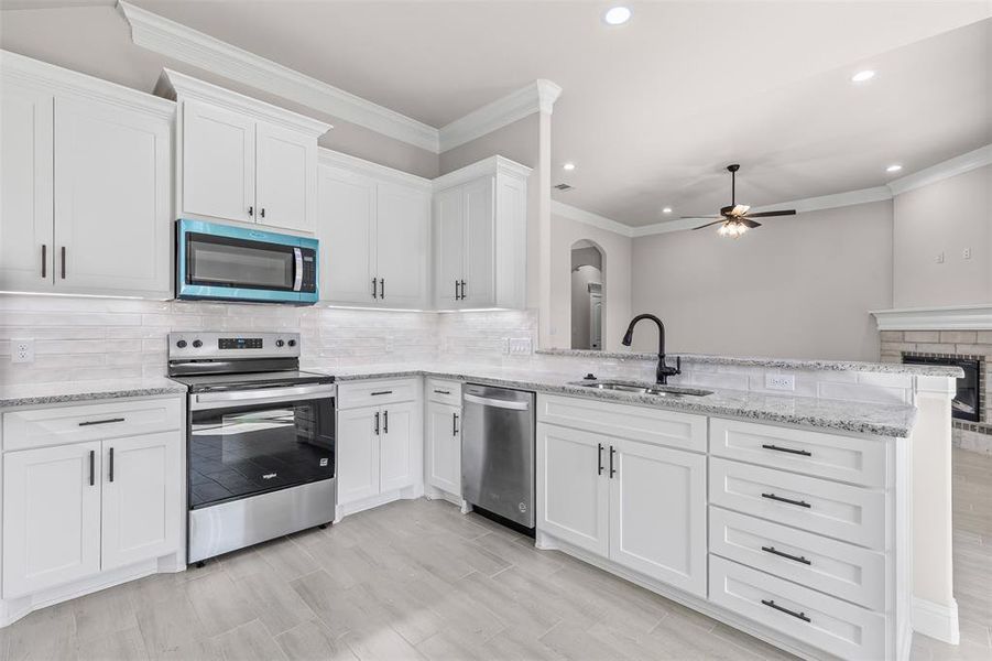 Furnished interior view inside a new home in , Springtown (Image 12).