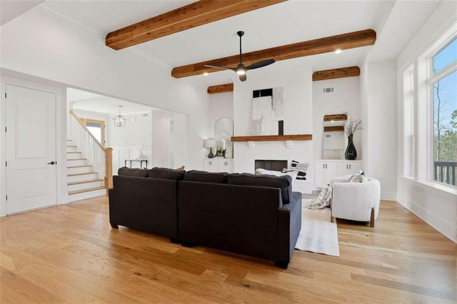 Furnished interior view inside a new home in , Newnan (Image 10).