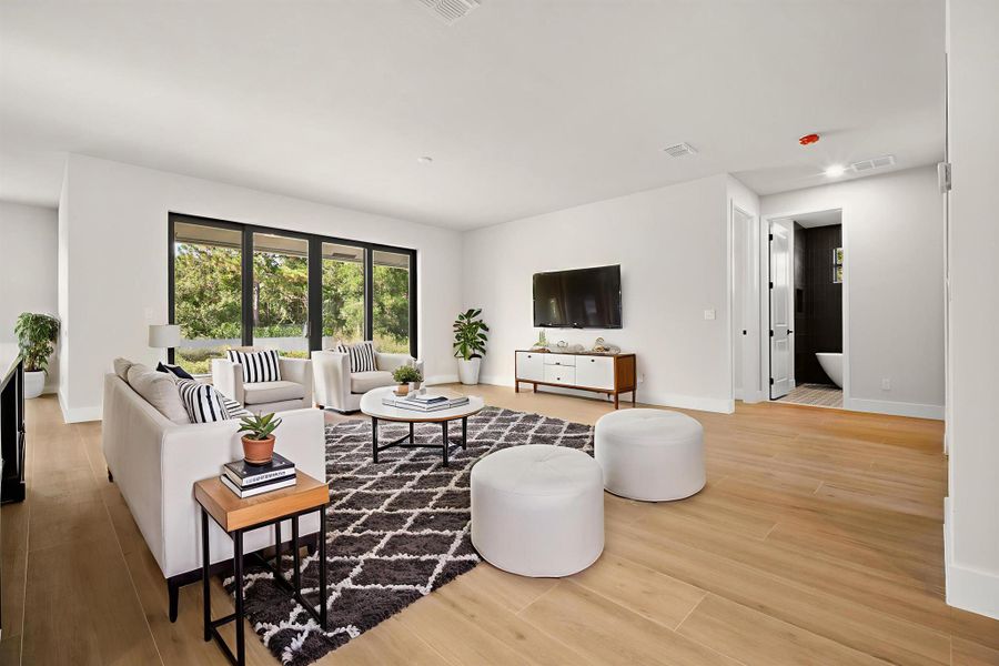 Furnished interior view inside a new home in , Port St. Lucie (Image 34).