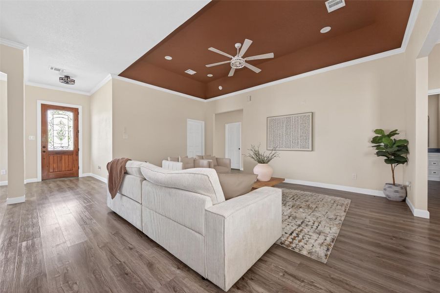 Furnished interior view inside a new home in , Huffman (Image 18).