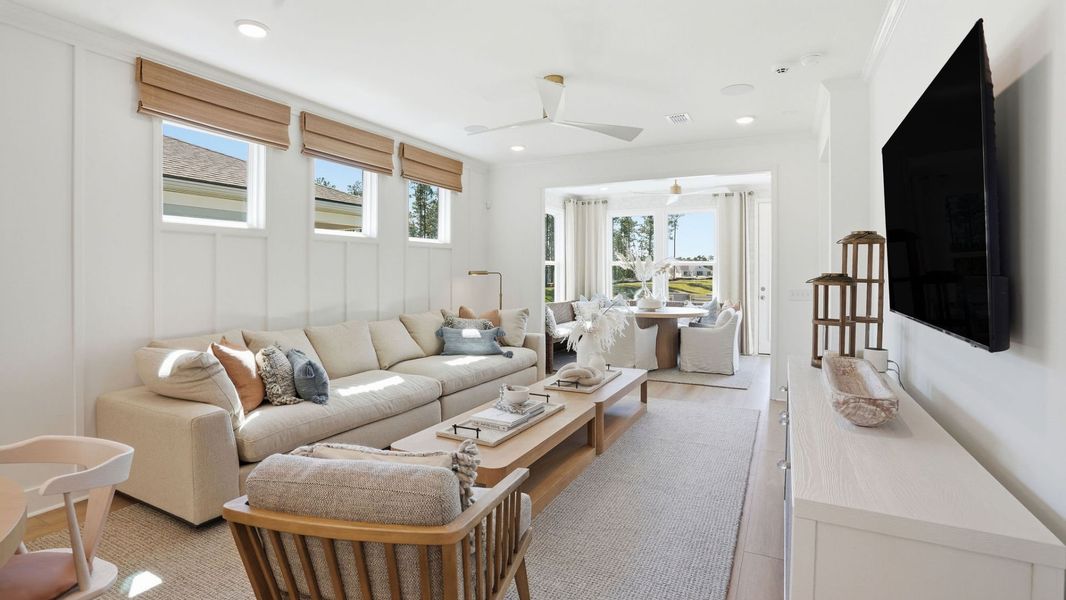 Representative furnished interior of a home built from the Hallmark by Del Webb in Del Webb Point Hope, Charleston (Image 11). Representative furnished interior of a home built from the Hallmark by Del Webb in Del Webb Point Hope, Charleston (Image 11).