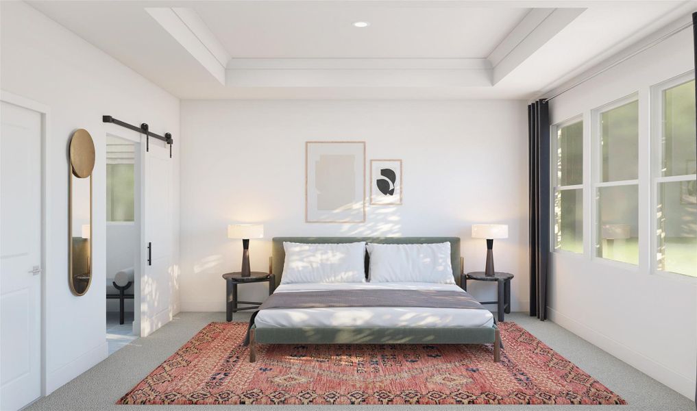 Spacious primary suite (*Artist rendering used for illustration purposes only.) Spacious primary suite (*Artist rendering used for illustration purposes only.)