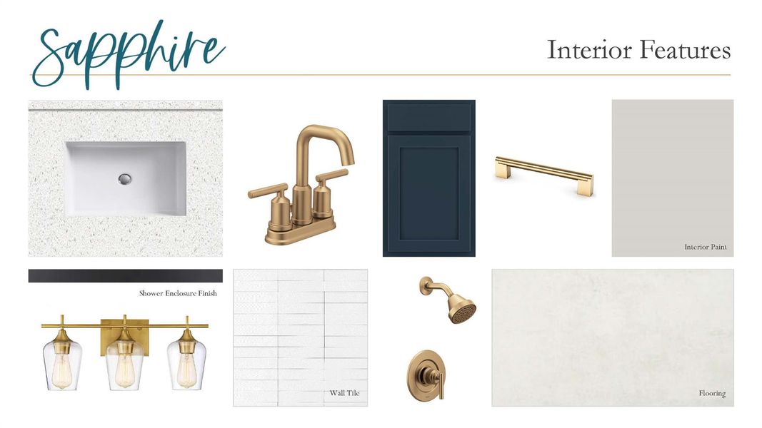 Sample of building materials used in homes in Lariat, Liberty Hill (Image 7).