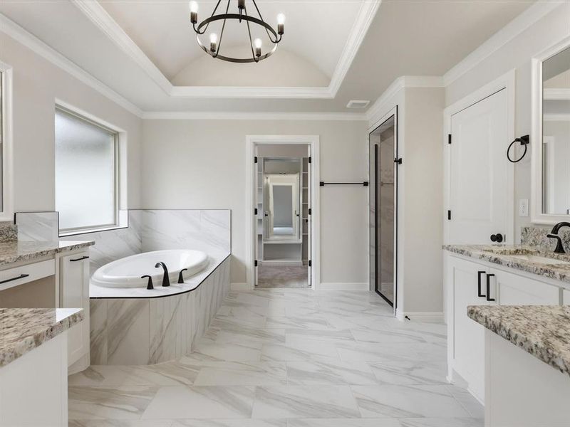 Furnished interior view inside a new home in , Granbury (Image 8).