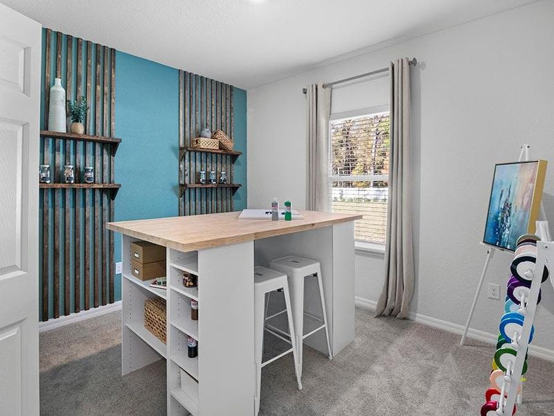 Or, a flexible-use, such as this craft room - Summerlyn II by Highland Homes