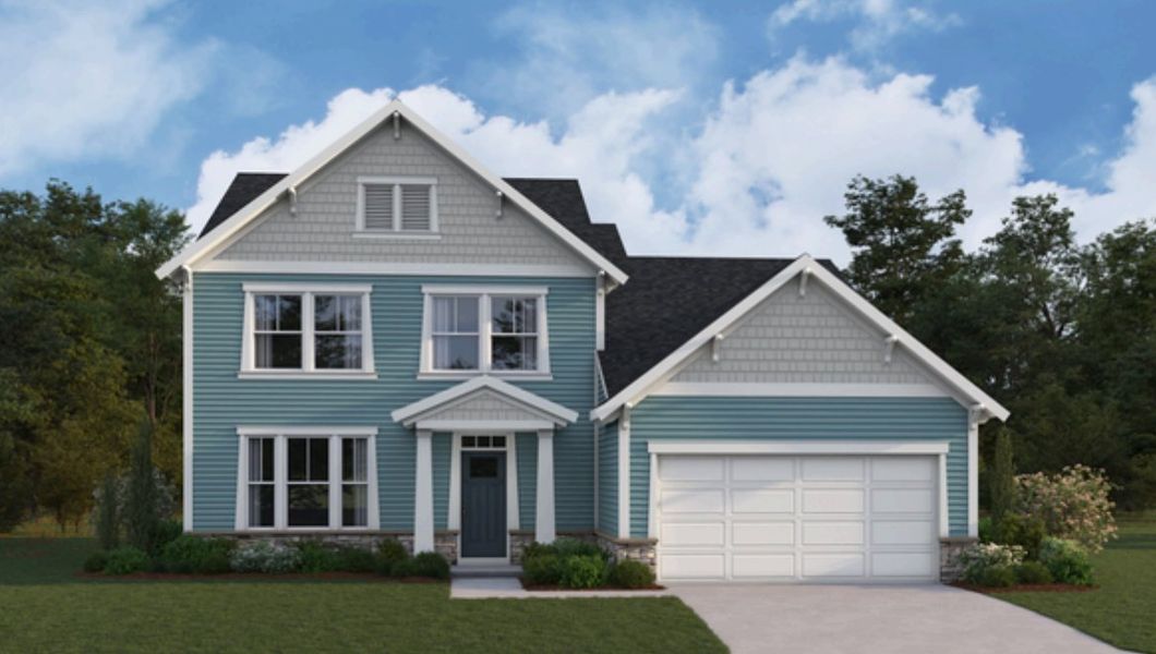 Representative exterior photo of a completed home built from the Charles by Fischer Homes in Breakfast Point East, Panama City Beach, FL (Image 6). Representative exterior photo of a completed home built from the Charles by Fischer Homes in Breakfast Point East, Panama City Beach, FL (Image 6).