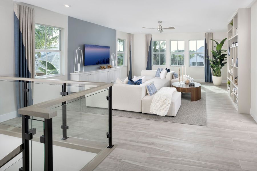 Representative furnished interior of a home built from the Seaside by Mattamy Homes in Newfield, Palm City (Image 14).