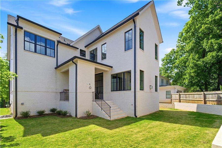 Exterior details and patio area of a home in , Atlanta (Image 29).