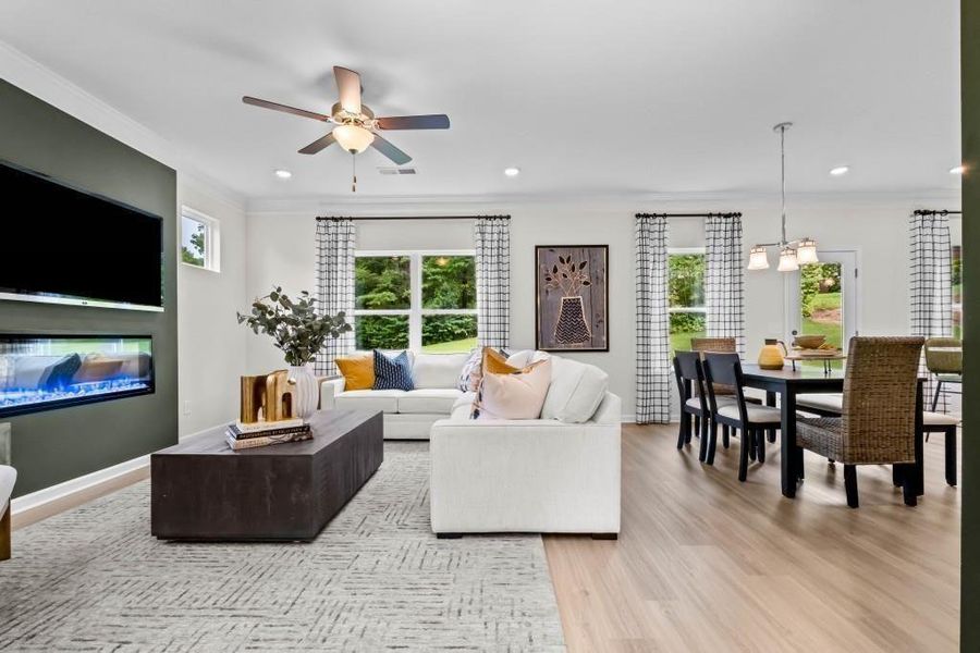 Furnished interior view inside a new home in Hawks View, Ringgold (Image 11).