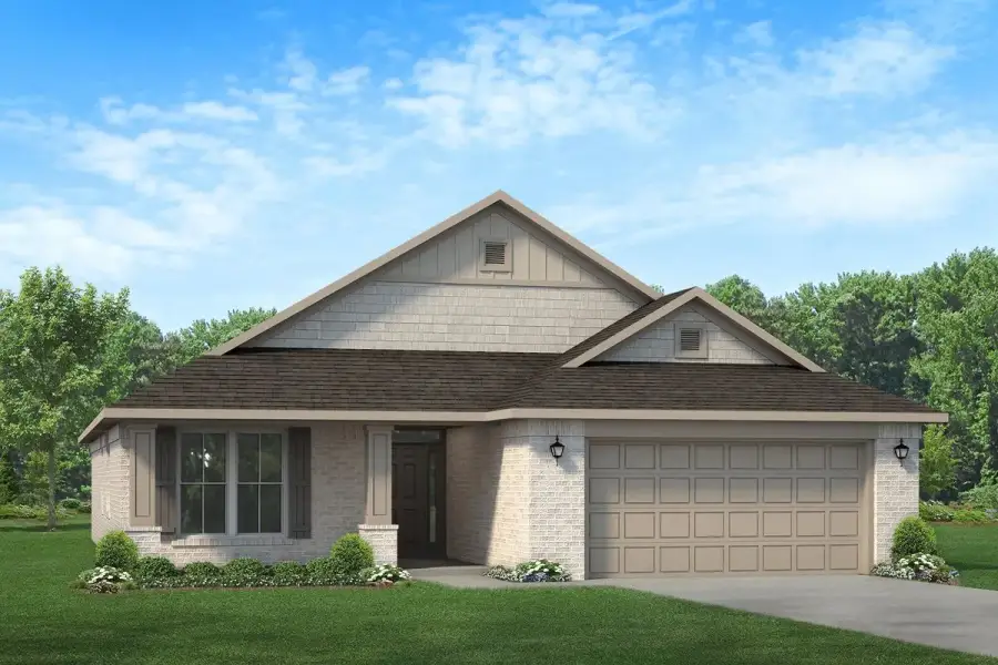 Representative exterior photo of a completed home built from the 1820 by Adams Homes in Flagler Estates, Hastings, FL (Image 37).