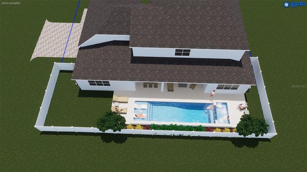 2D floor plan layout of this home in City of Tampa, Tampa, FL (Image 4).