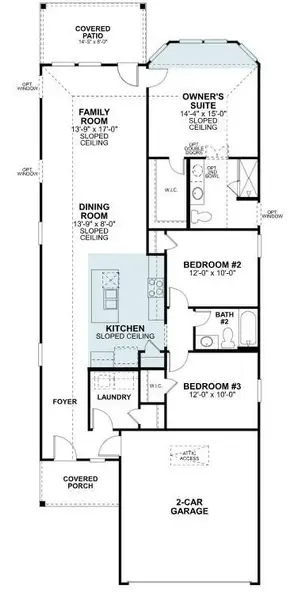 2D floor plan layout of this home in Summerview, Fulshear, TX (Image 3).
