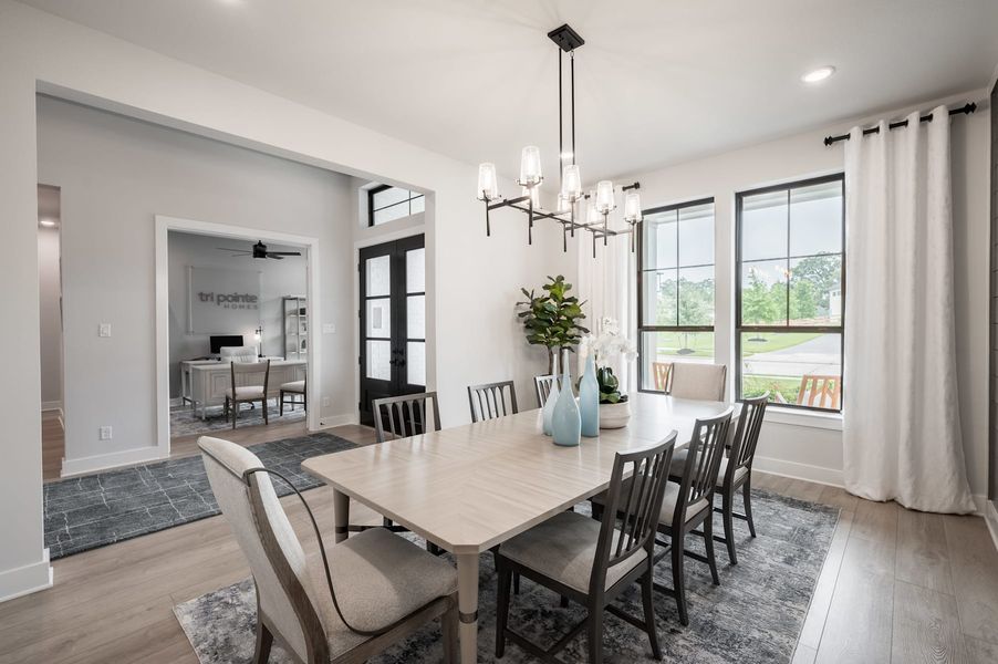 Representative furnished interior of a home built from the Meritage by Tri Pointe Homes in Legacy Grove, Montgomery (Image 19).