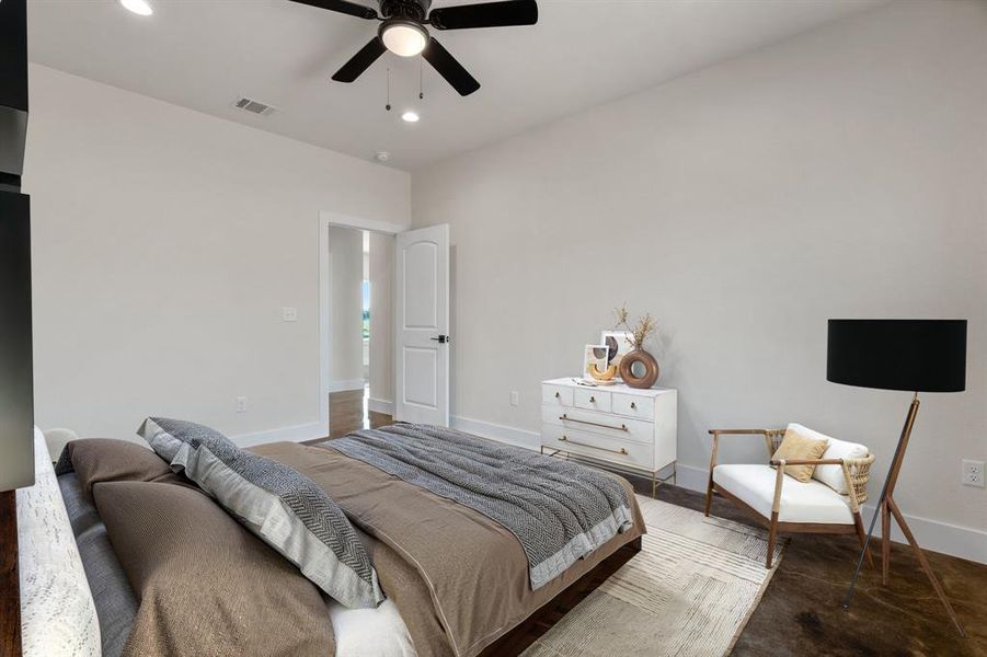 Furnished interior view inside a new home in , Hico (Image 12).