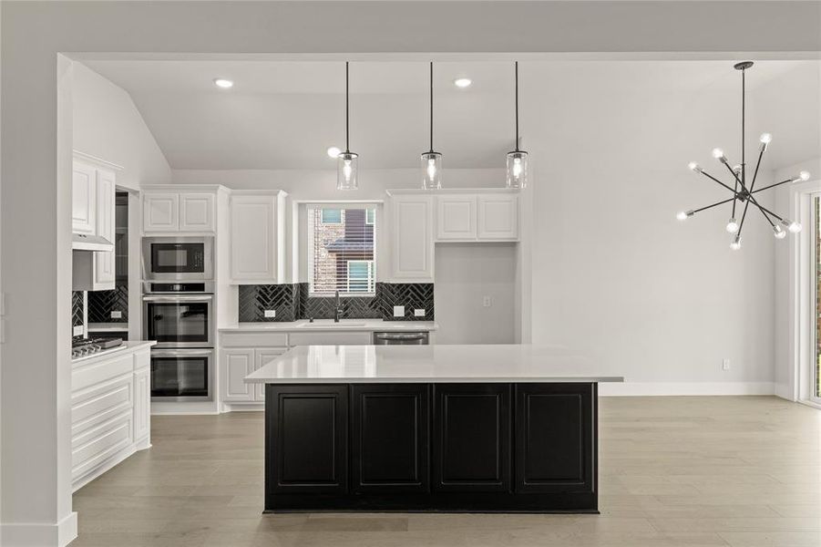 Furnished interior view inside a new home in Grayhawk Addition, Forney (Image 4). Furnished interior view inside a new home in Grayhawk Addition, Forney (Image 4).